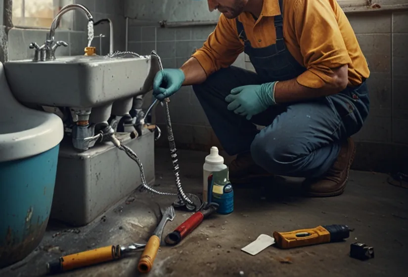 Hombre realizando trabajo de gasfitería